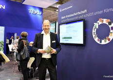 Andre Weber of Pöppelmann TEKU presenting their solutions for a true circular economy.